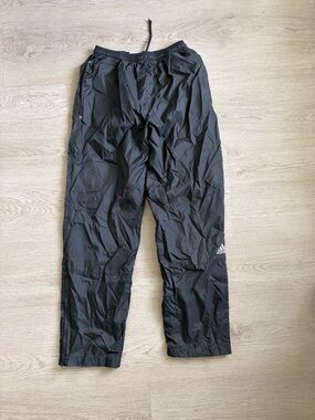 adidas Men's Black Athletic Track Pants with Zip Ankles